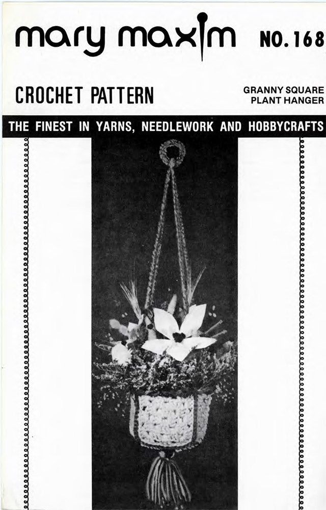 Granny Square Plant Hanger Pattern