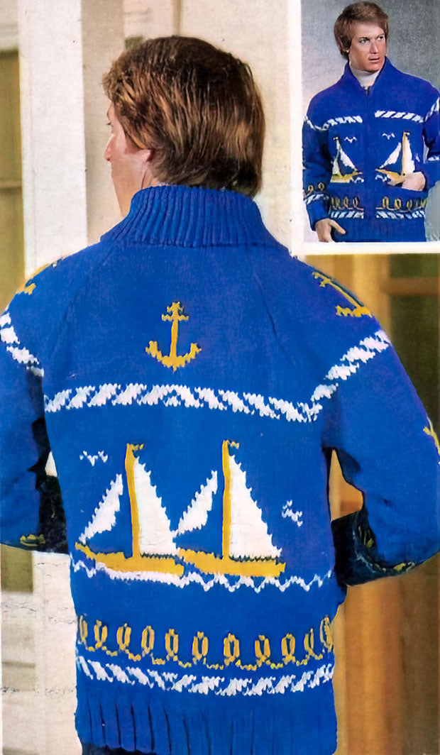 Men's Sailing Time Cardigan Pattern