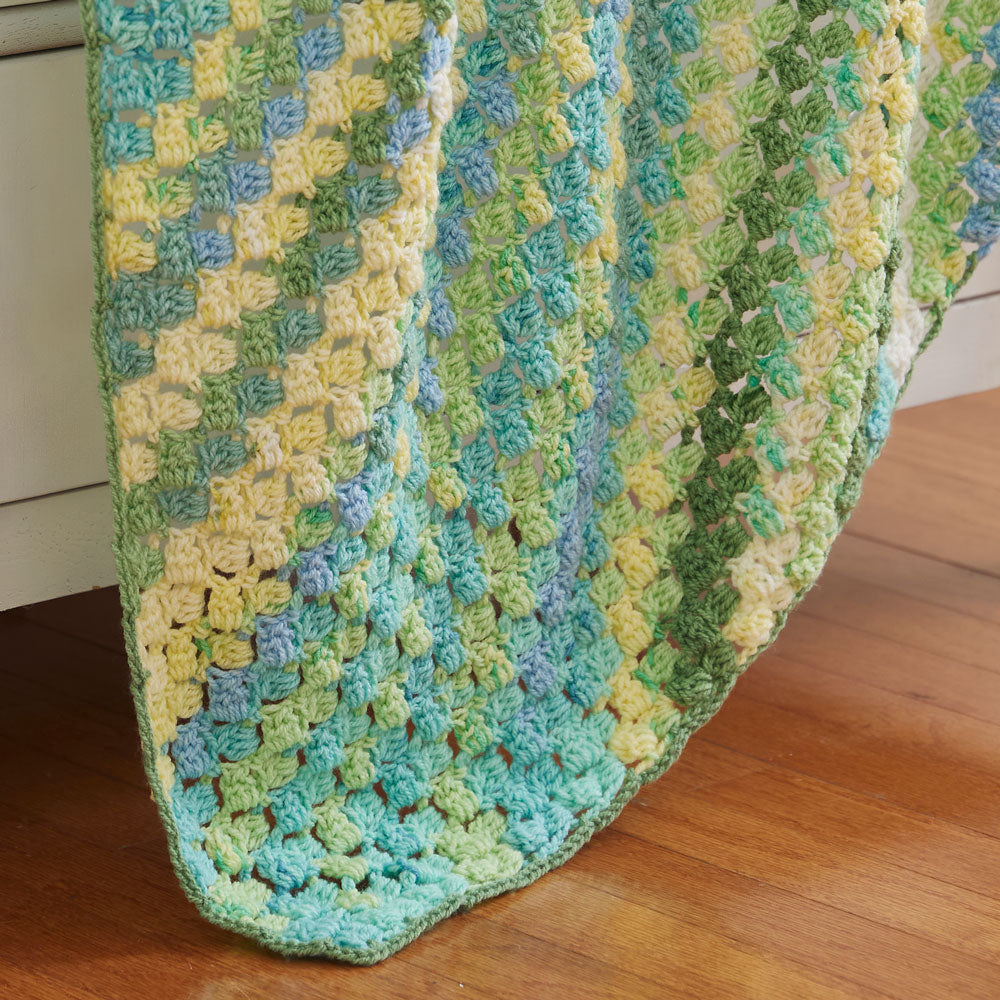 Corner to Corner Clusters Baby Blanket