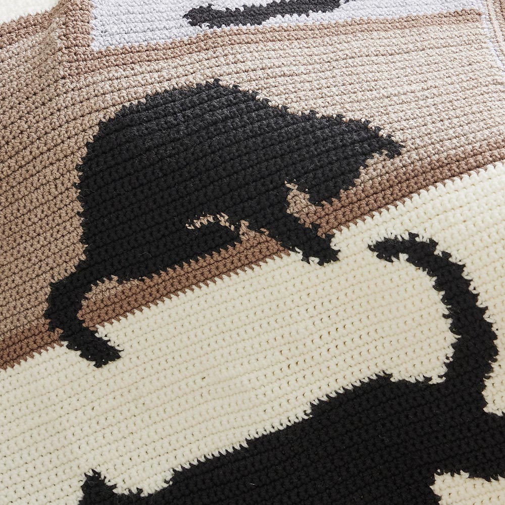 Cat Silhouettes Afghan