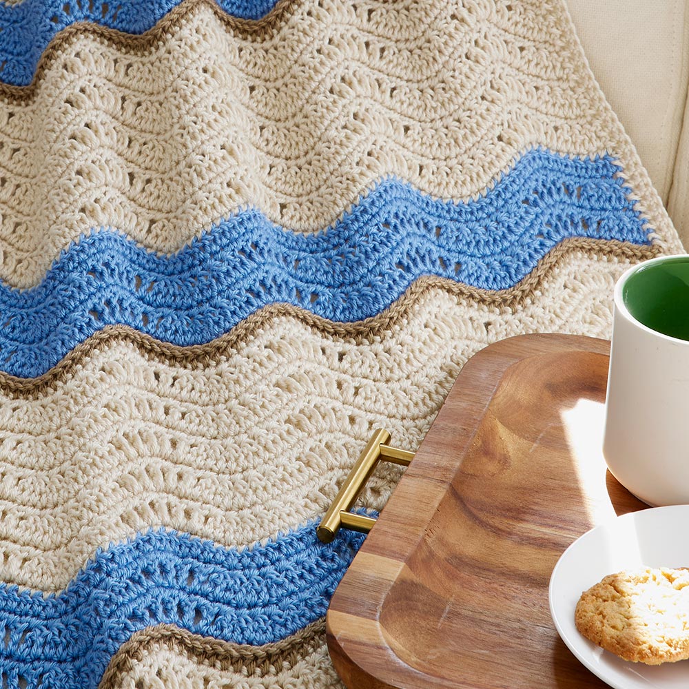 Rolling Ripples Throw
