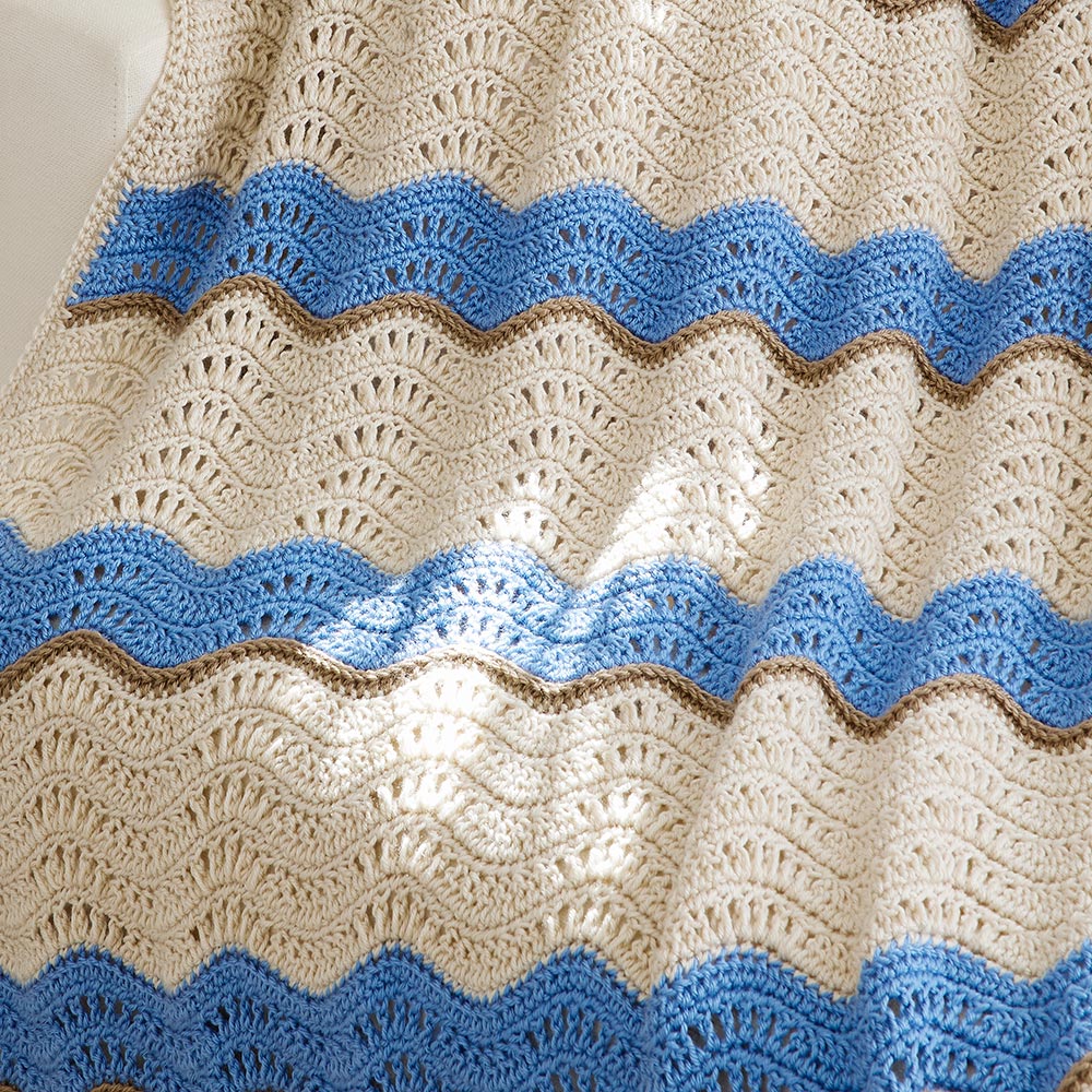 Rolling Ripples Throw