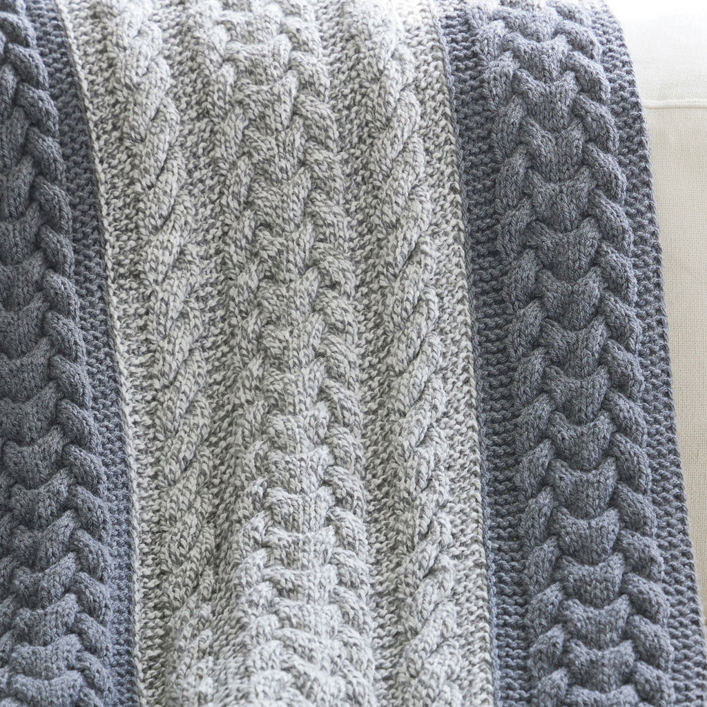 Cables in Ragg Afghan
