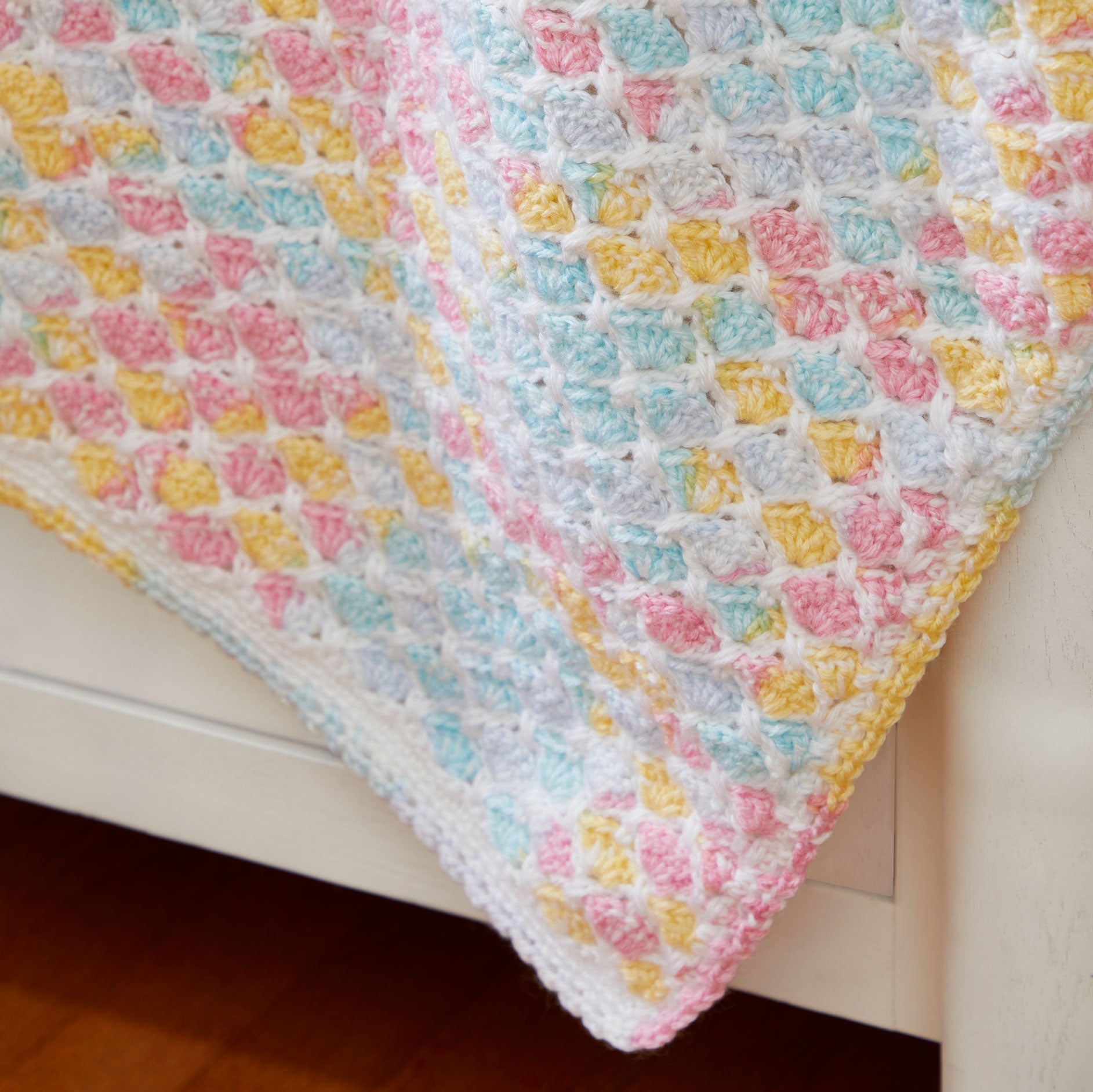 Criss Cross Hearts Crochet Baby Blanket
