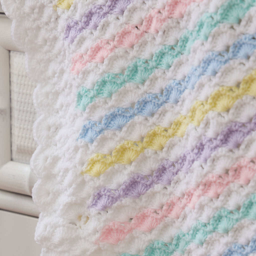 Framed Shells Baby Blanket