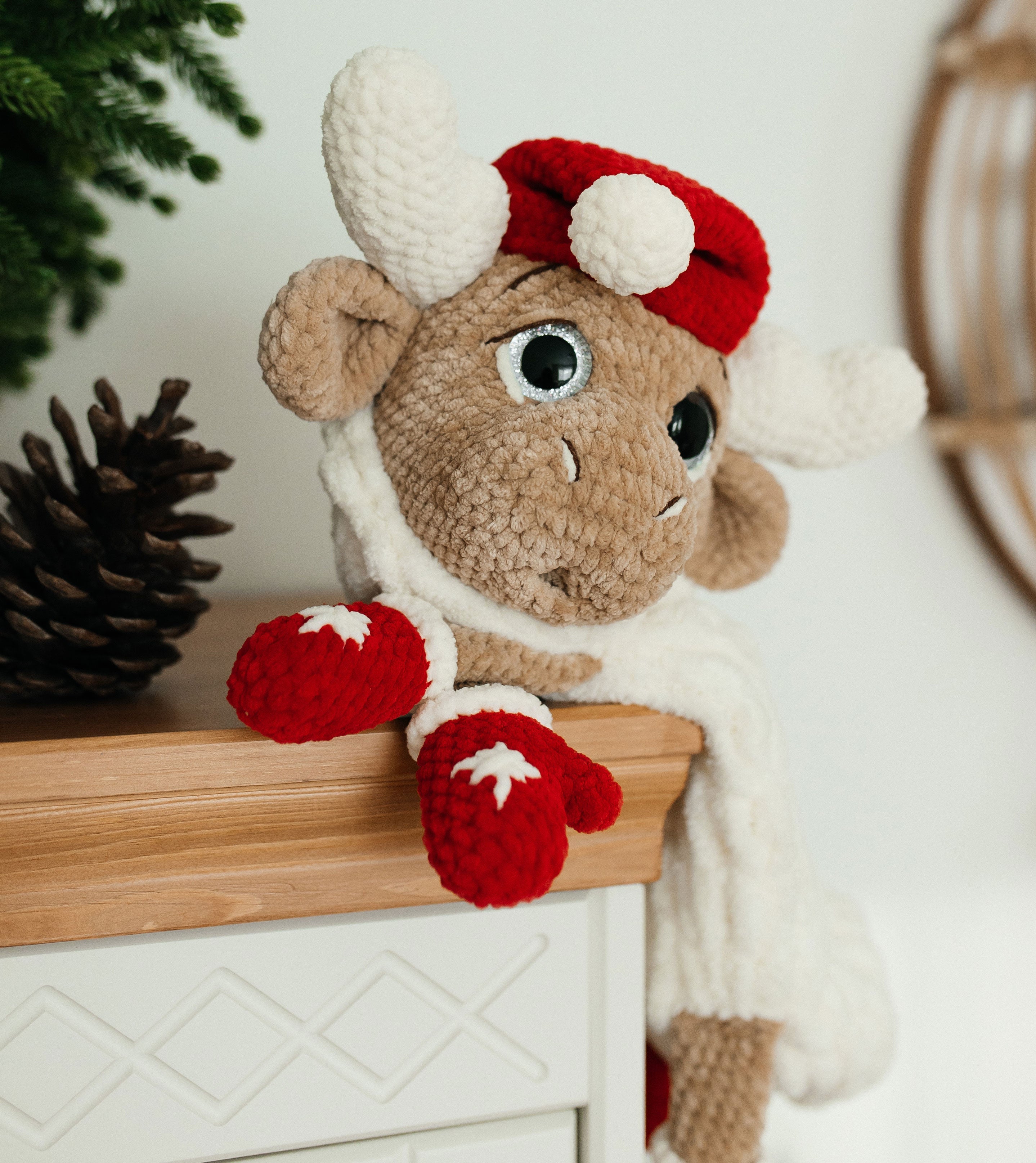 Christmas Moose Pajama Holder