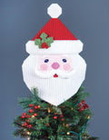 Santa Plastic Canvas Tree Topper