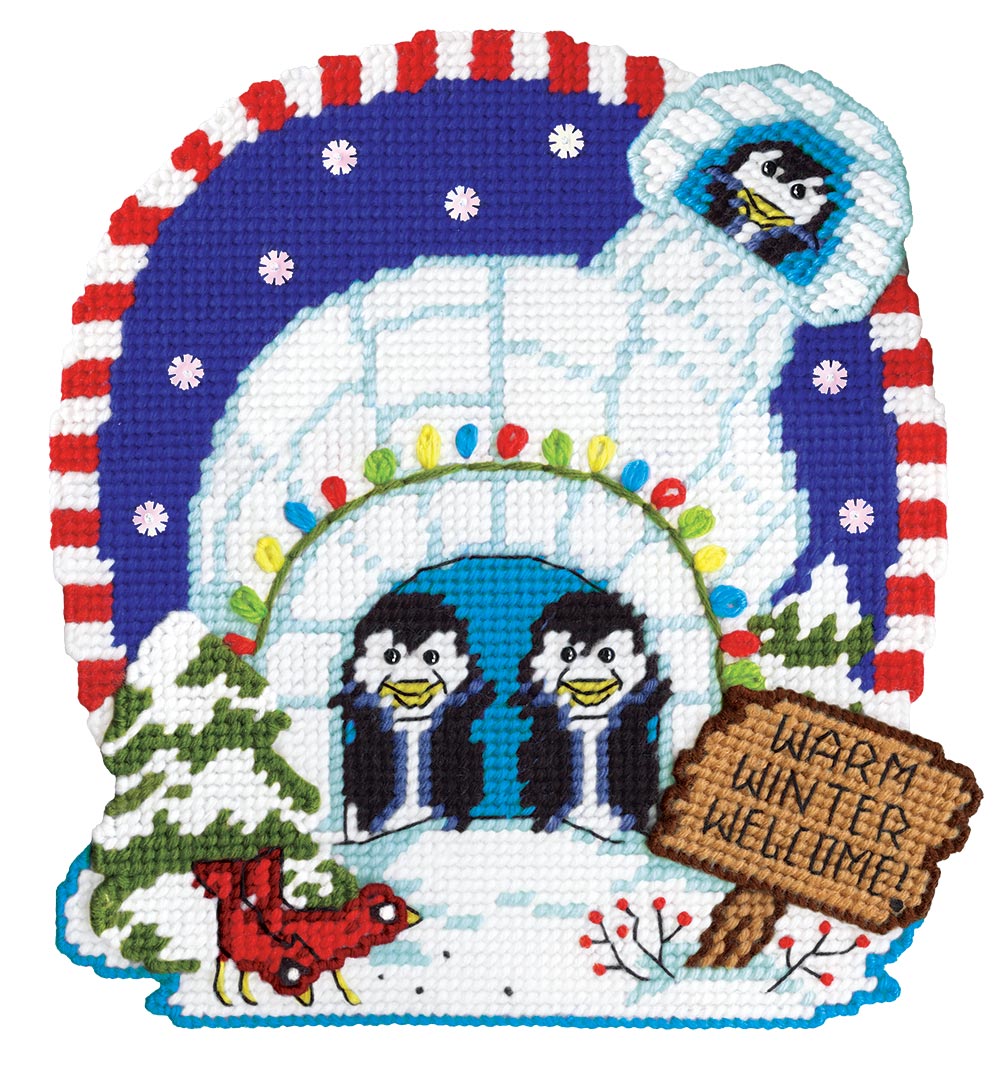 Warm Winter Welcome Plastic Canvas Kit