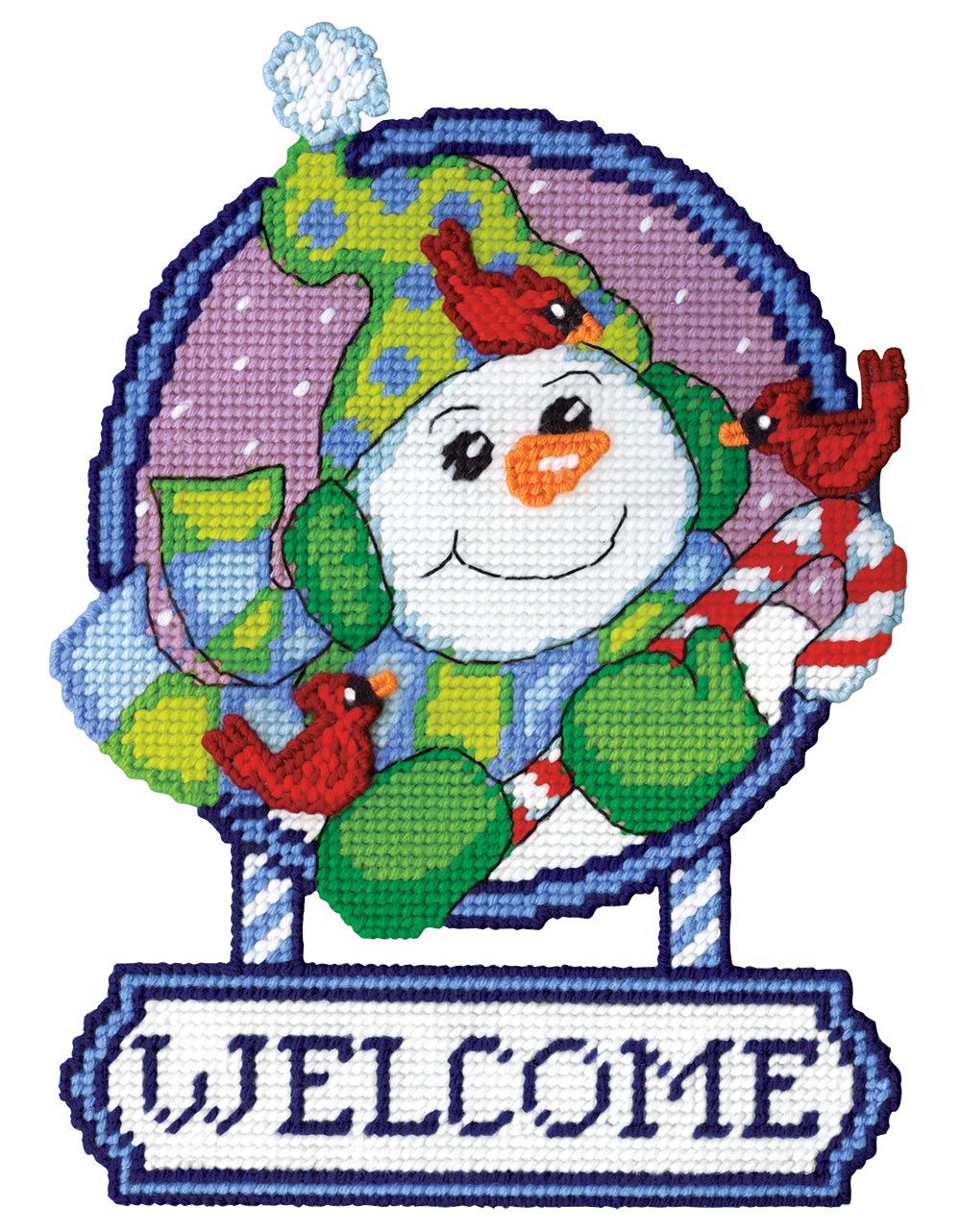 Frosty's Feathered Friends Plastic Canvas Kit