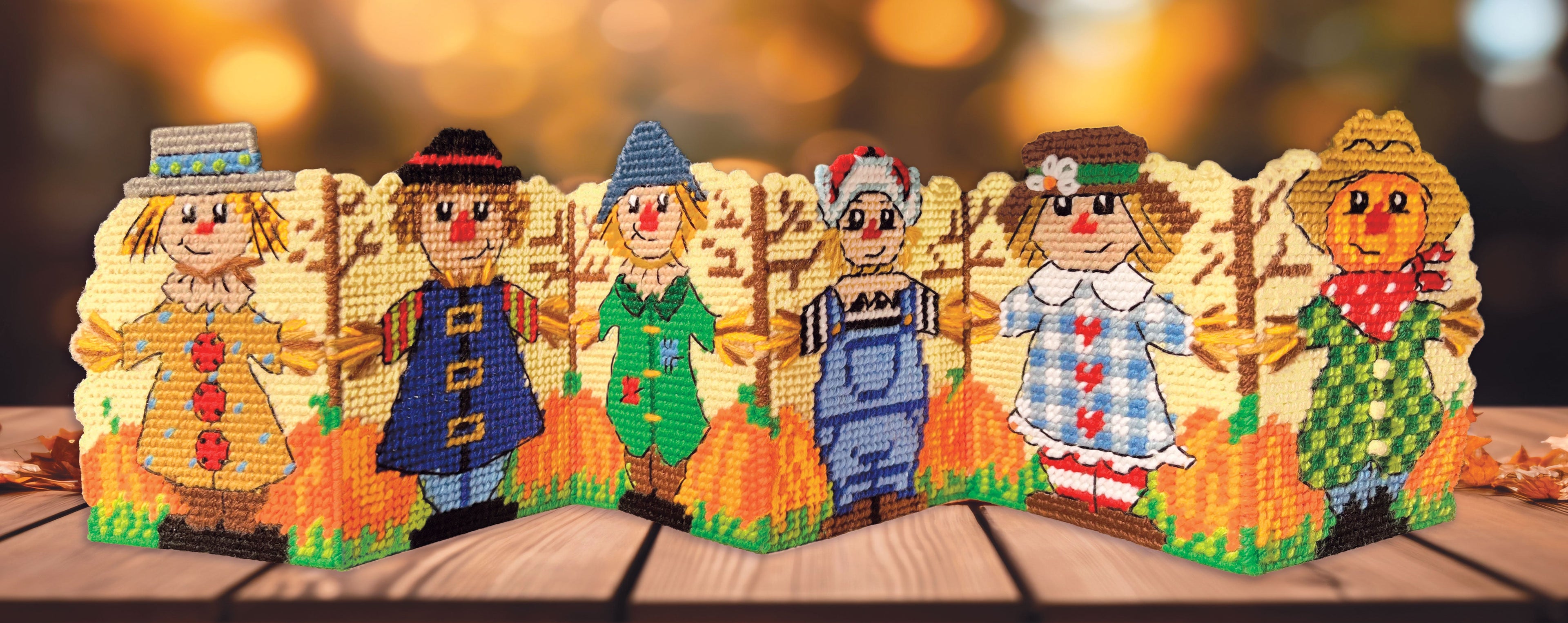 Scarecrow Friends Plastic Canvas Kit