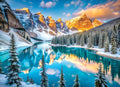 Lake Moraine in Winter Jigsaw Puzzle