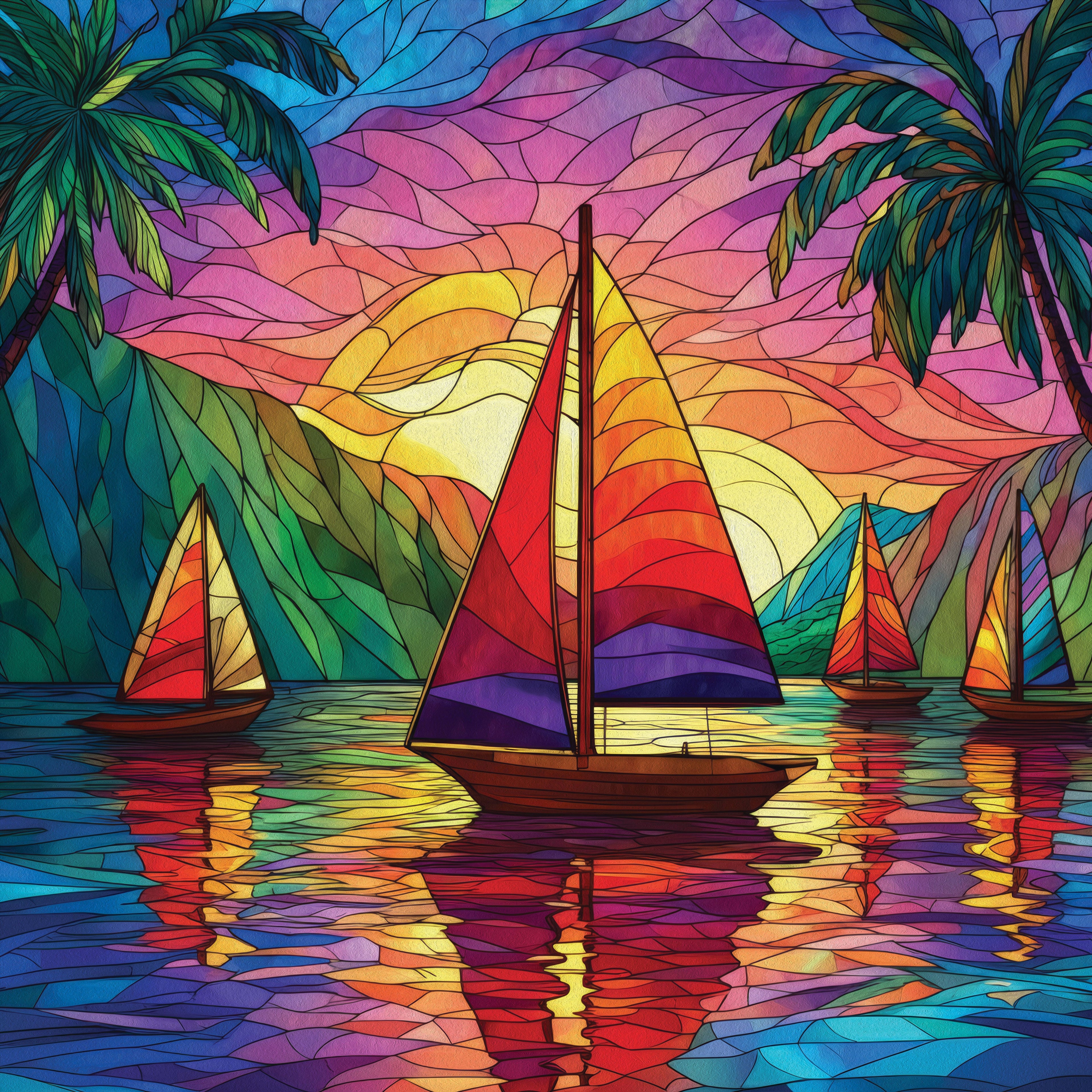 Tropical Sailing Jigsaw Puzzle
