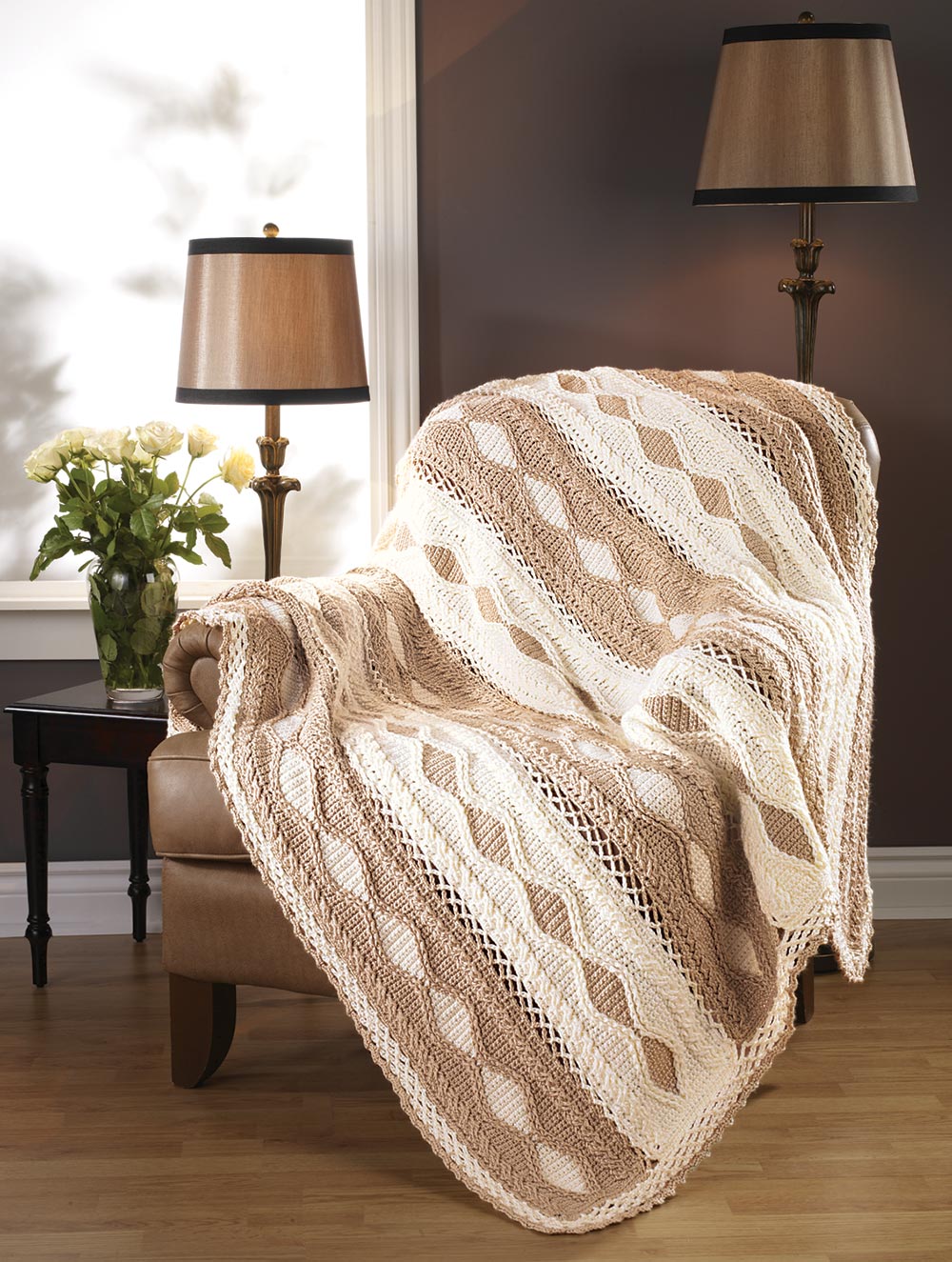Coffee & Cream Throw Pattern