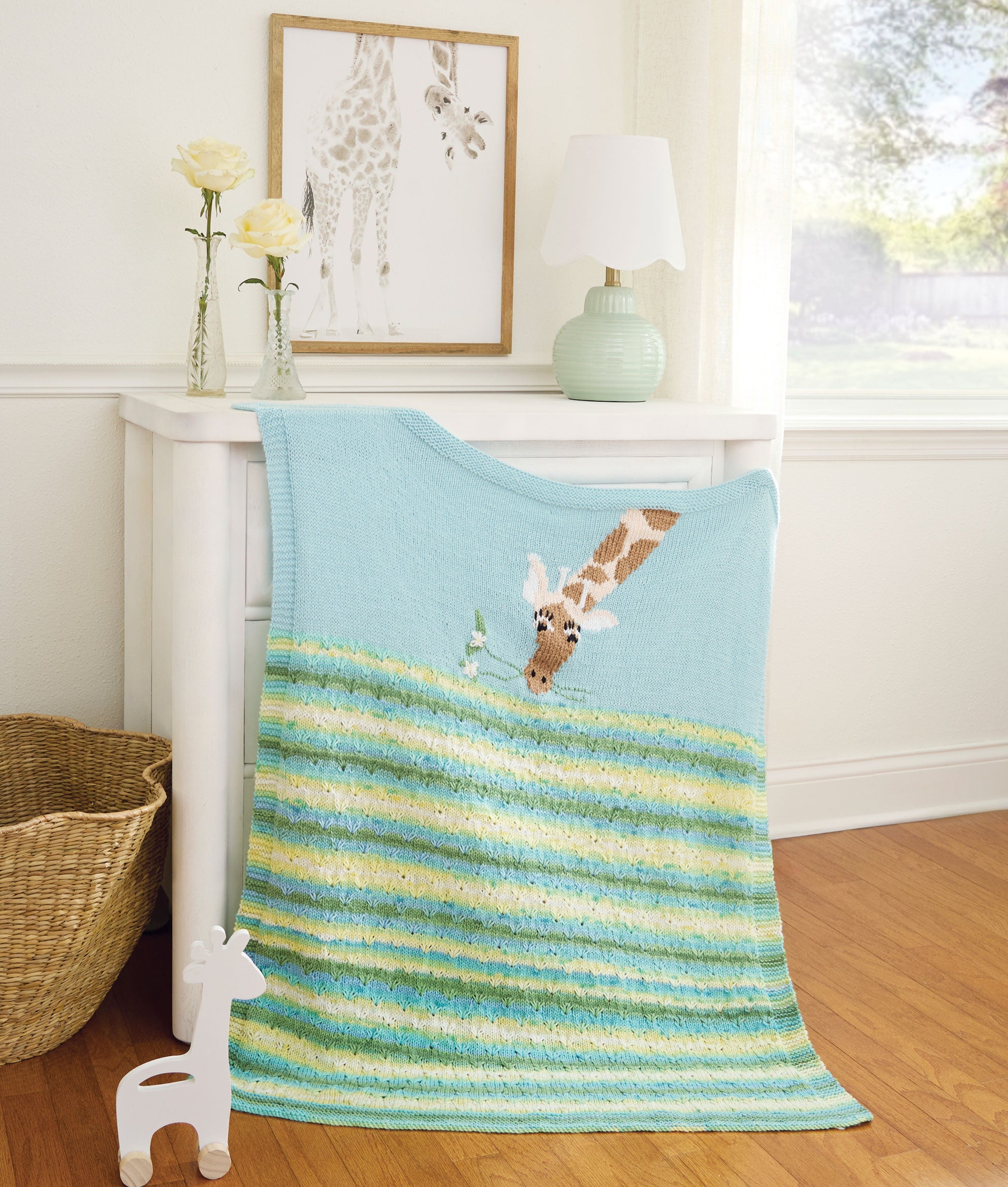 Our Neck of the Woods Knit Baby Blanket