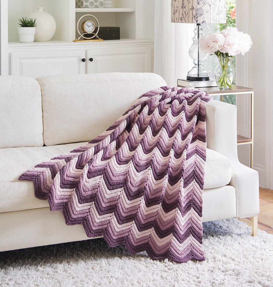 Knit or Crochet Ripple Afghan
