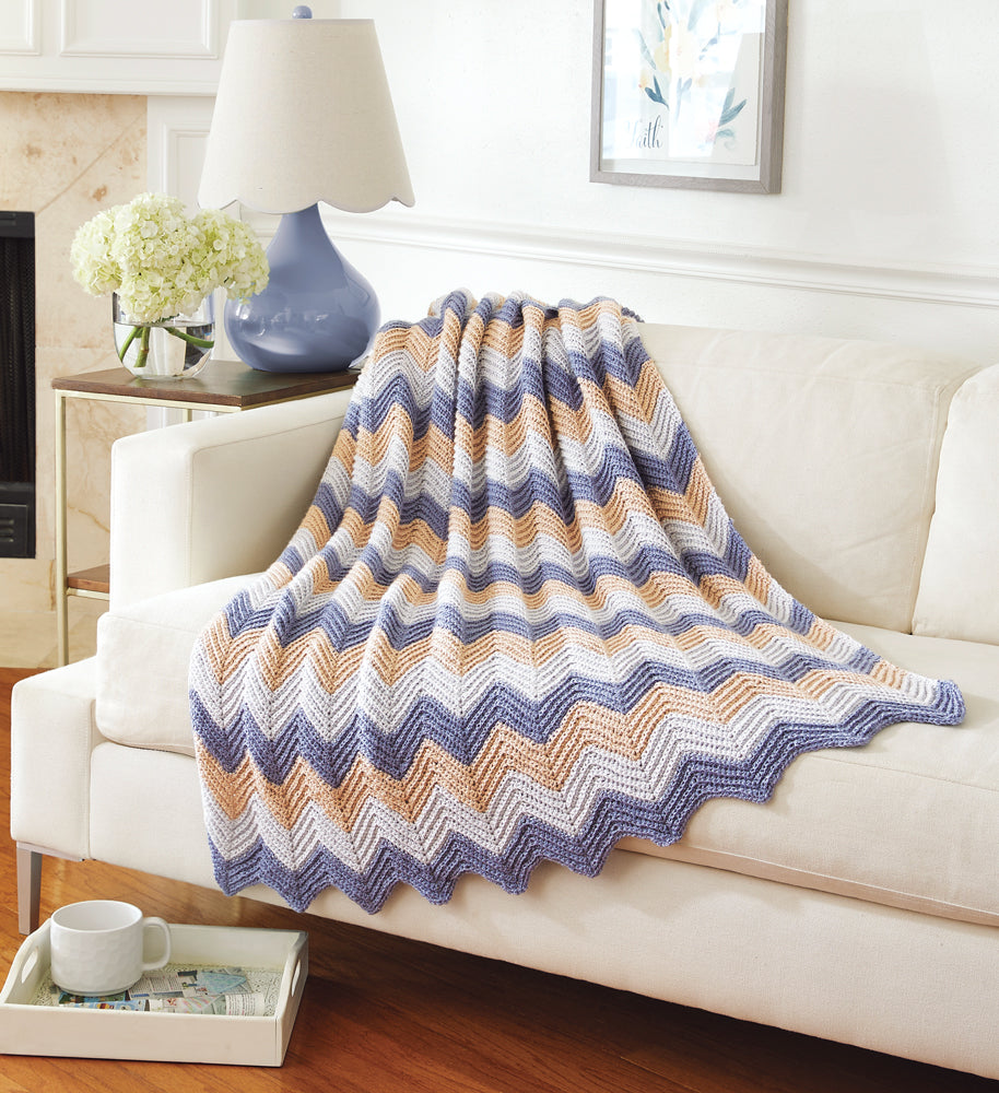 Knit or Crochet Ripple Afghan