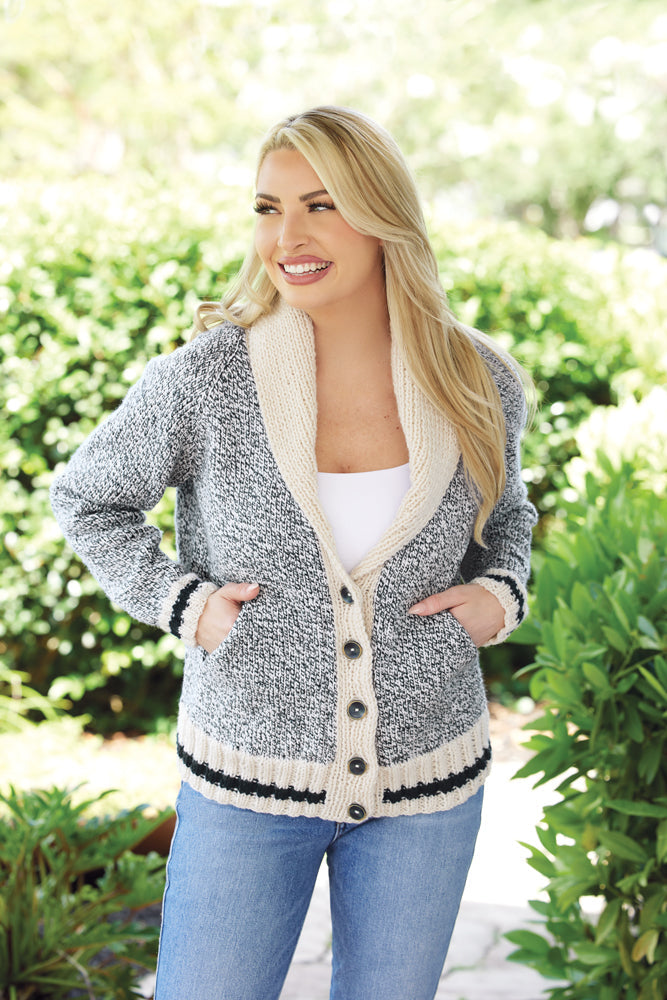 Raglan Ragg Cardigan