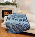 Snowscape Overlay Mosaic Blanket
