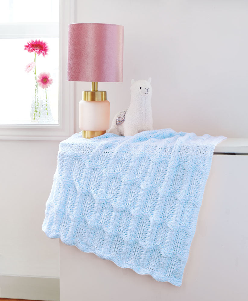 Feather & Fan Baby Blanket Pattern