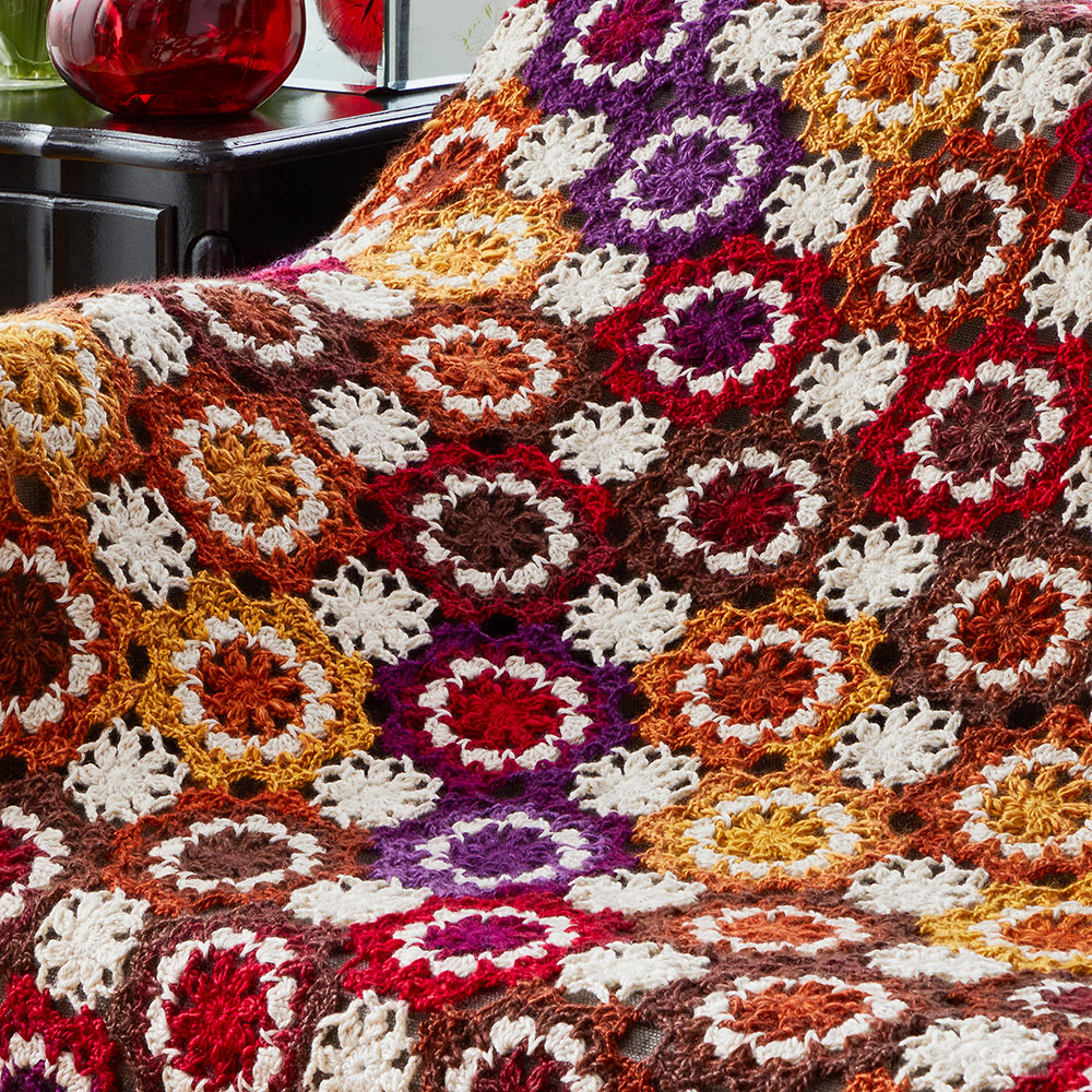 Floral Prism Afghan