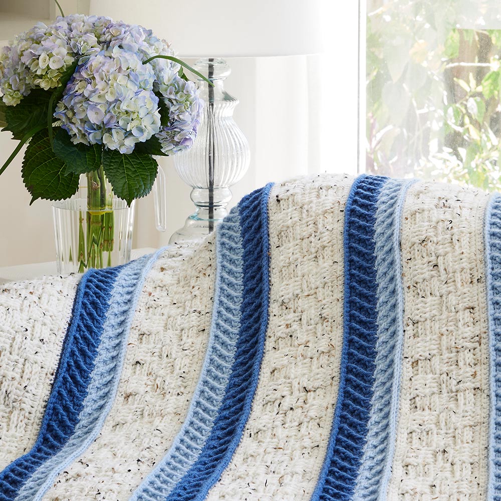 Vivid Stripes Afghan Pattern