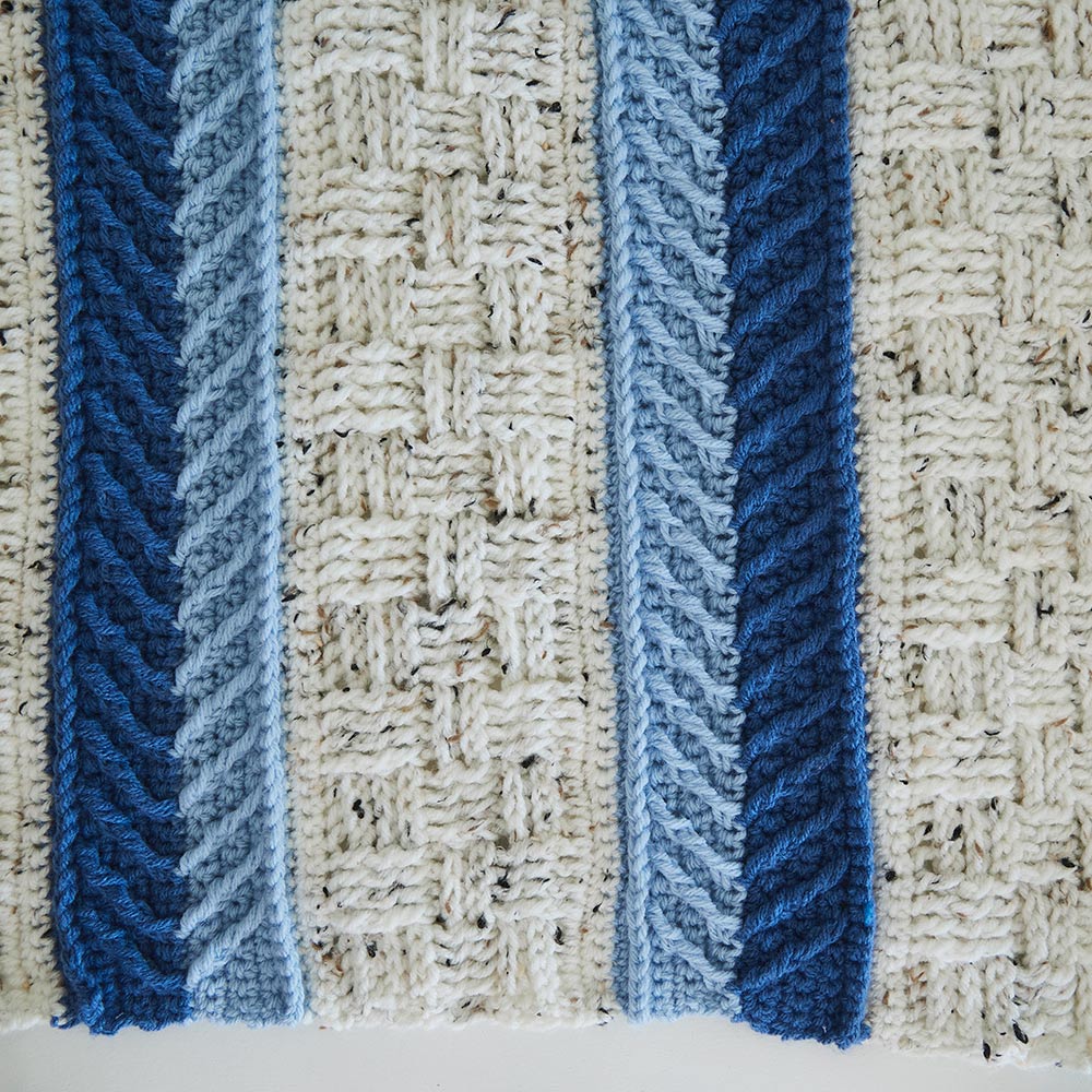 Vivid Stripes Afghan