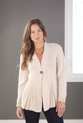 Pleated Ribs Cardigan