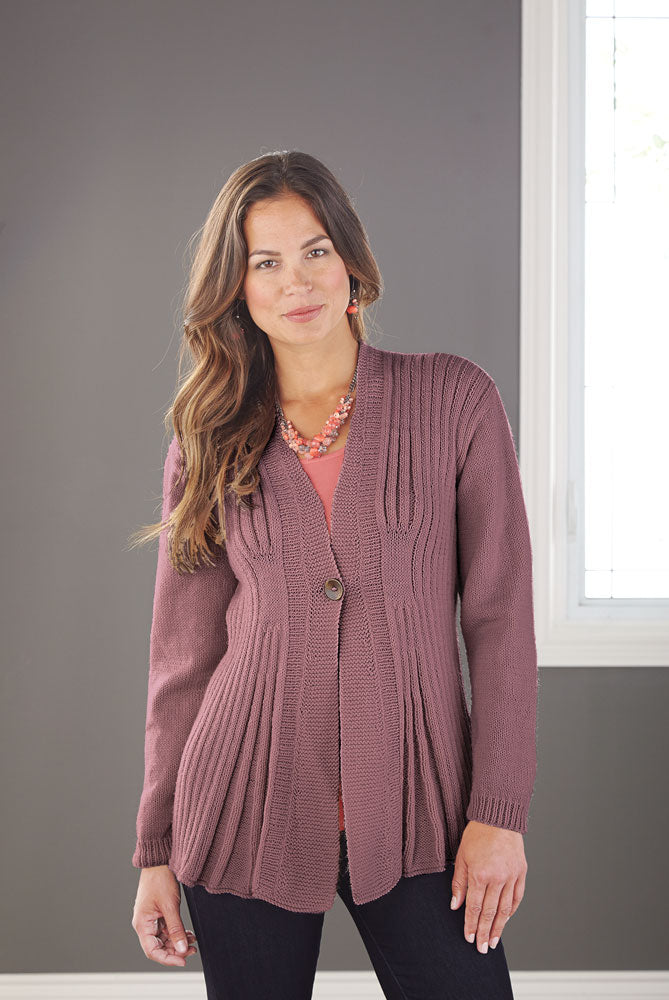 Pleated Ribs Cardigan