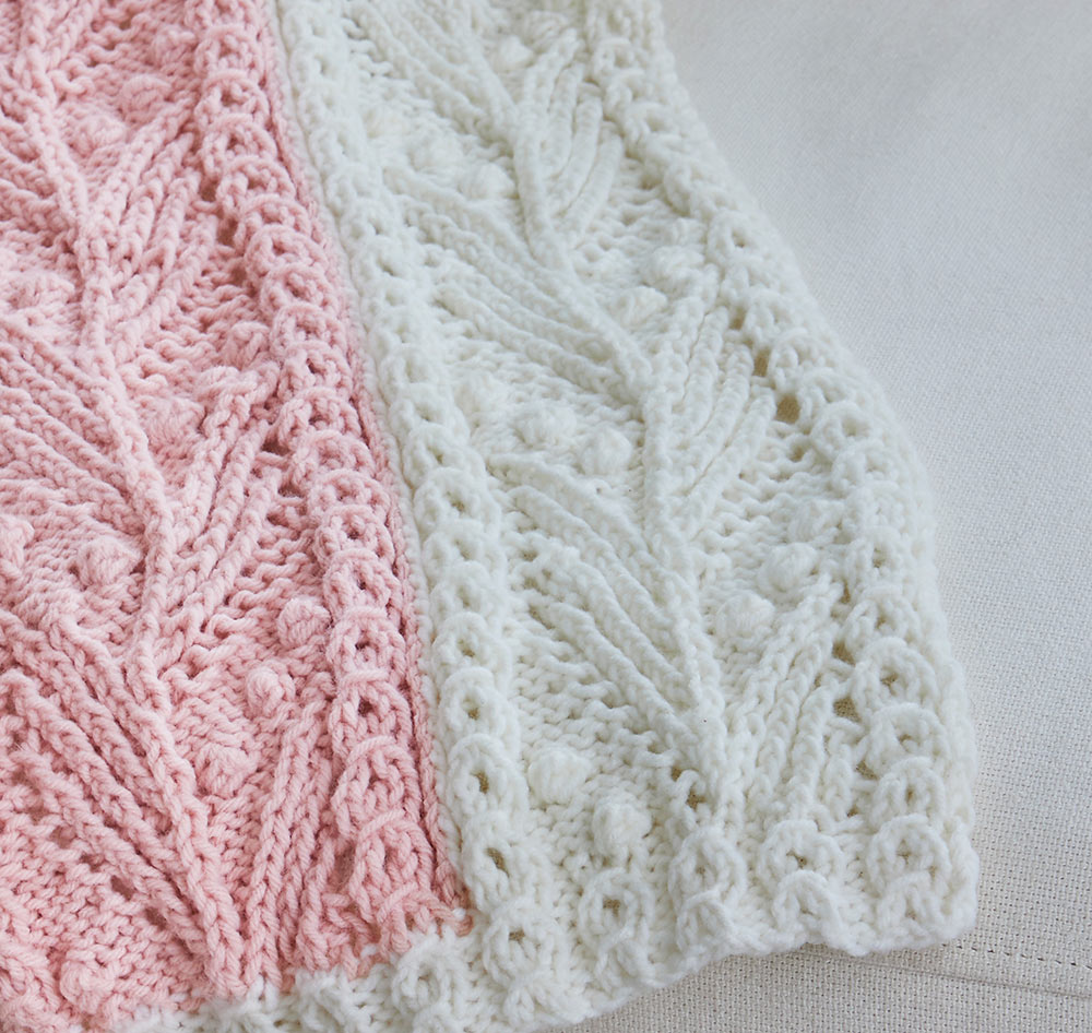 Ribbed Leaves Throw