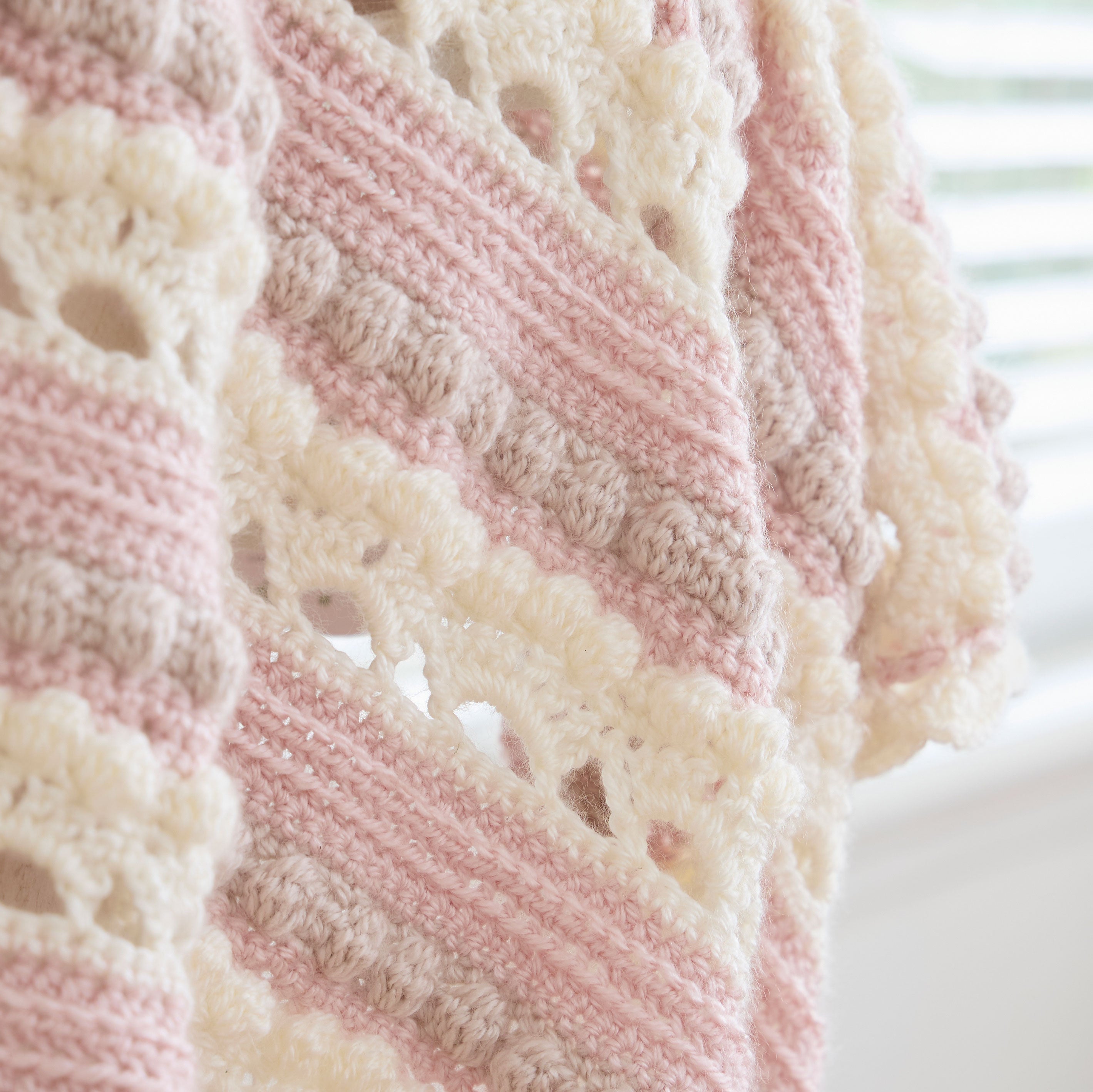 Arched Bobbles Baby Blanket