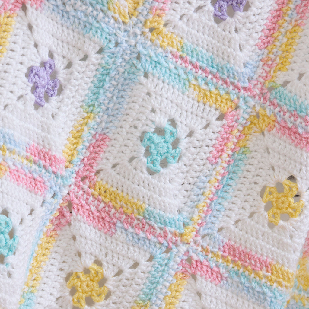 Framed Pastels Baby Blanket