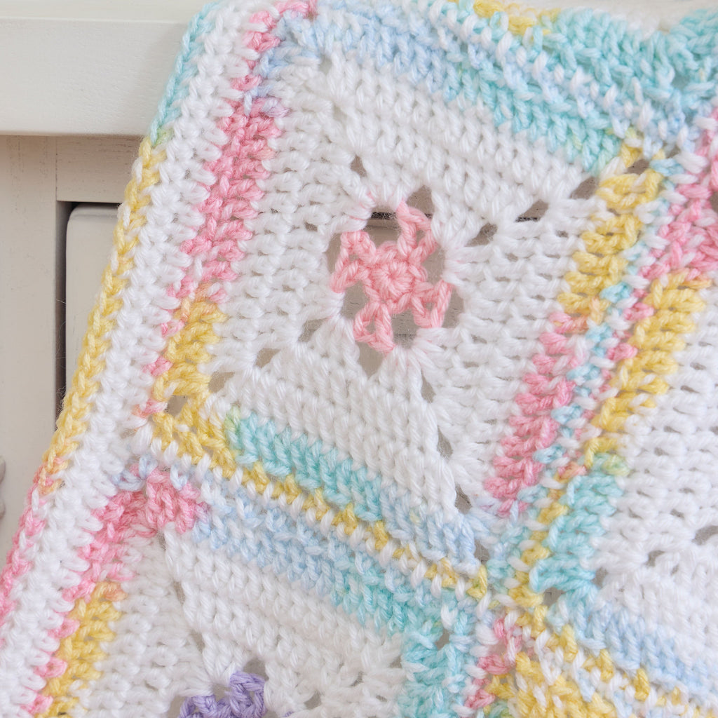 Framed Pastels Baby Blanket