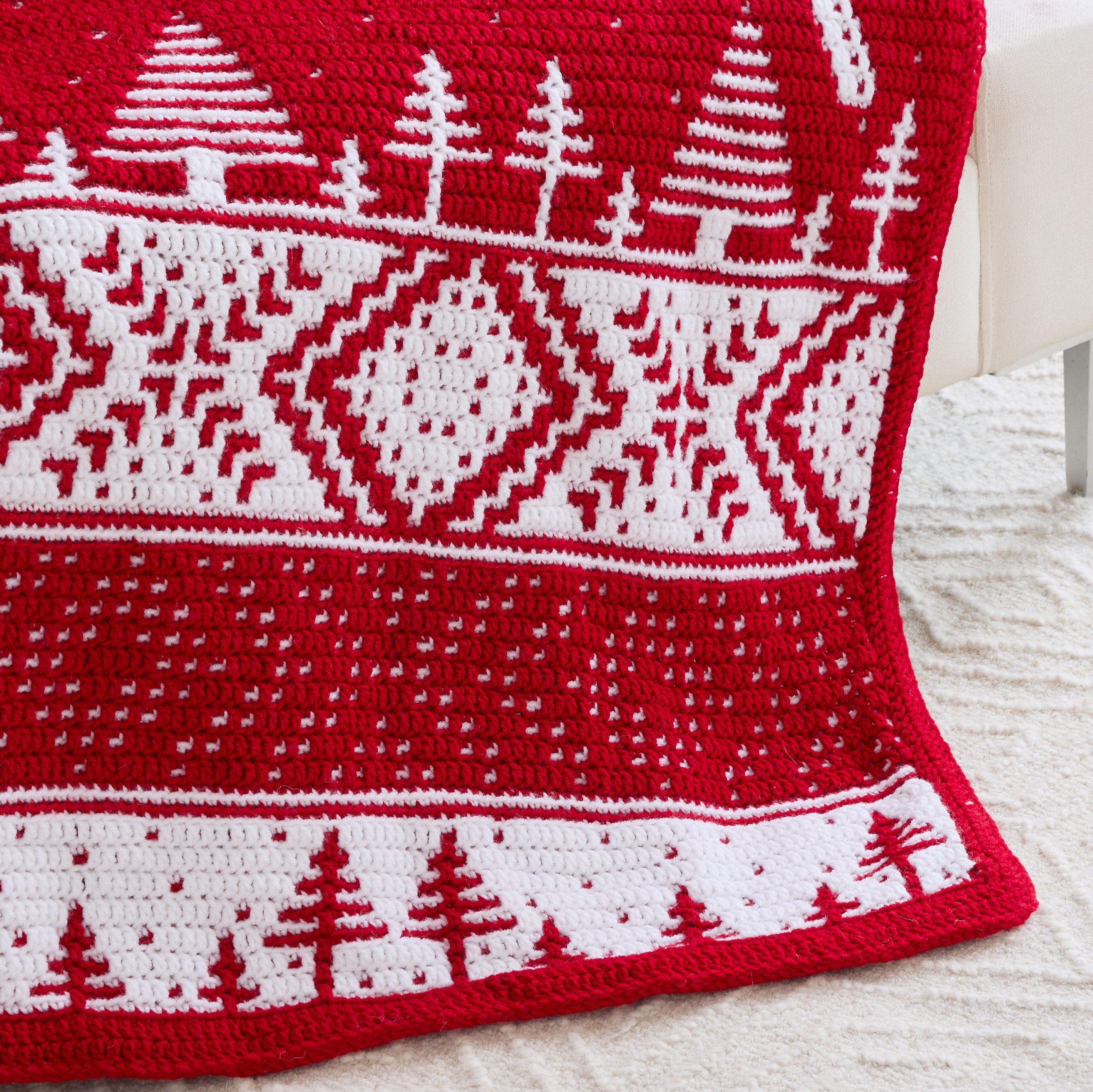 Christmas Joy Mosaic Afghan
