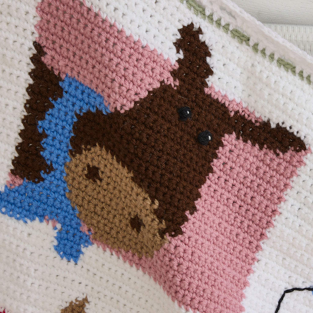 Farm Sweet Farm Baby Crochet Blanket
