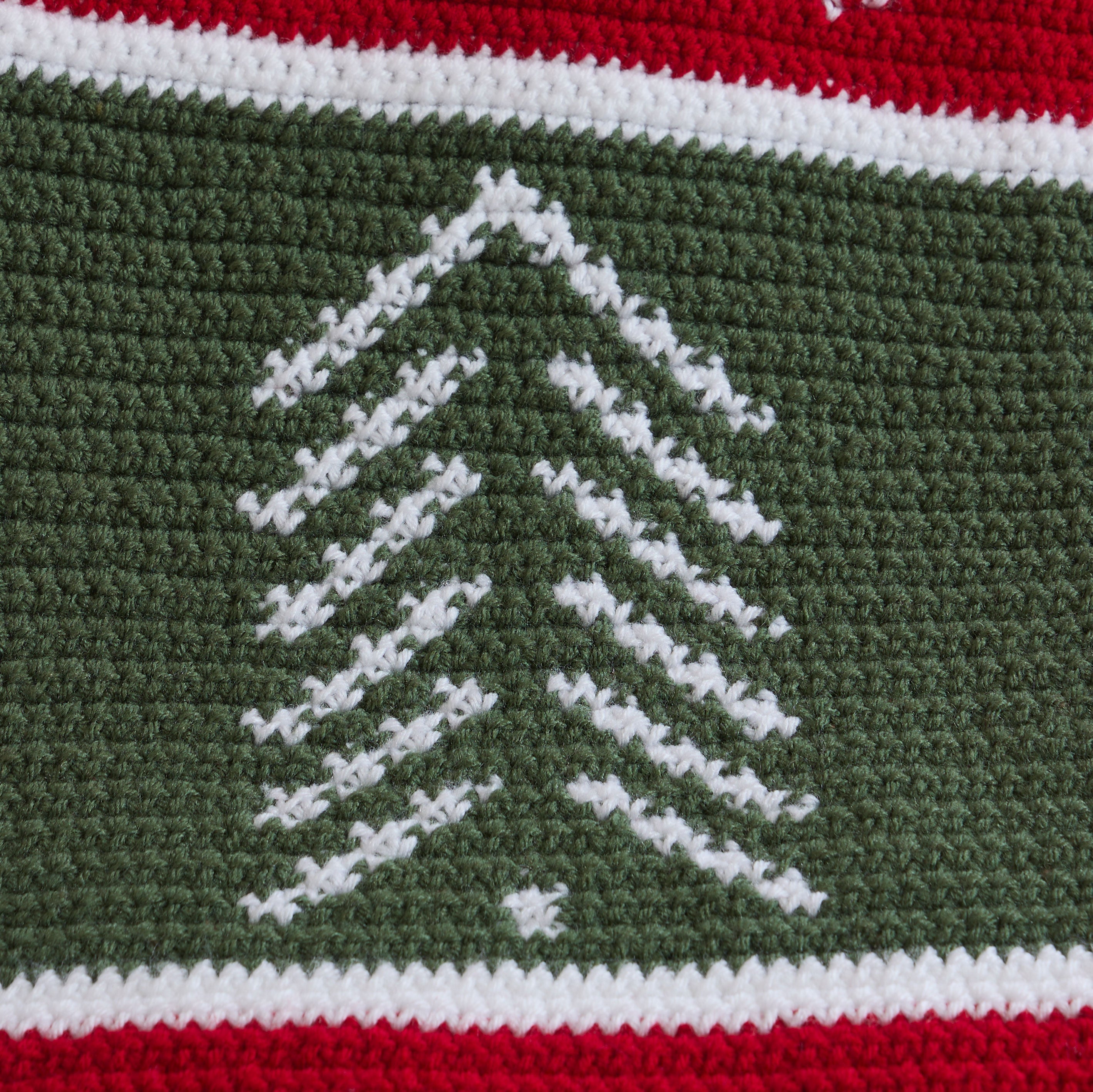 Meowy Christmas Crochet Blanket