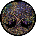 Mandala Tree of Life Shaped Jigsaw Puzzle