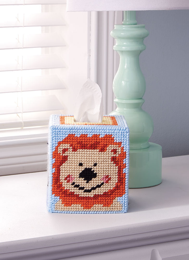 Noah's Friends Tissue Box Plastic Canvas Kit