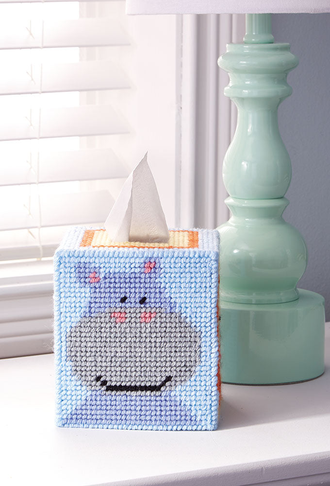 Noah's Friends Tissue Box Plastic Canvas Kit