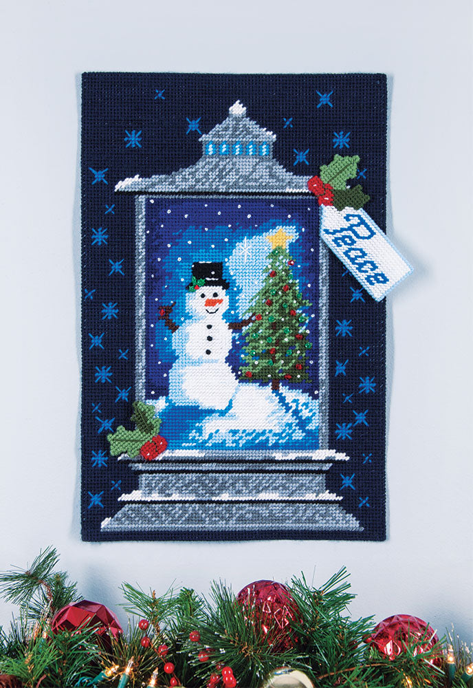 Peaceful Night Wall Hanging Plastic Canvas Kit