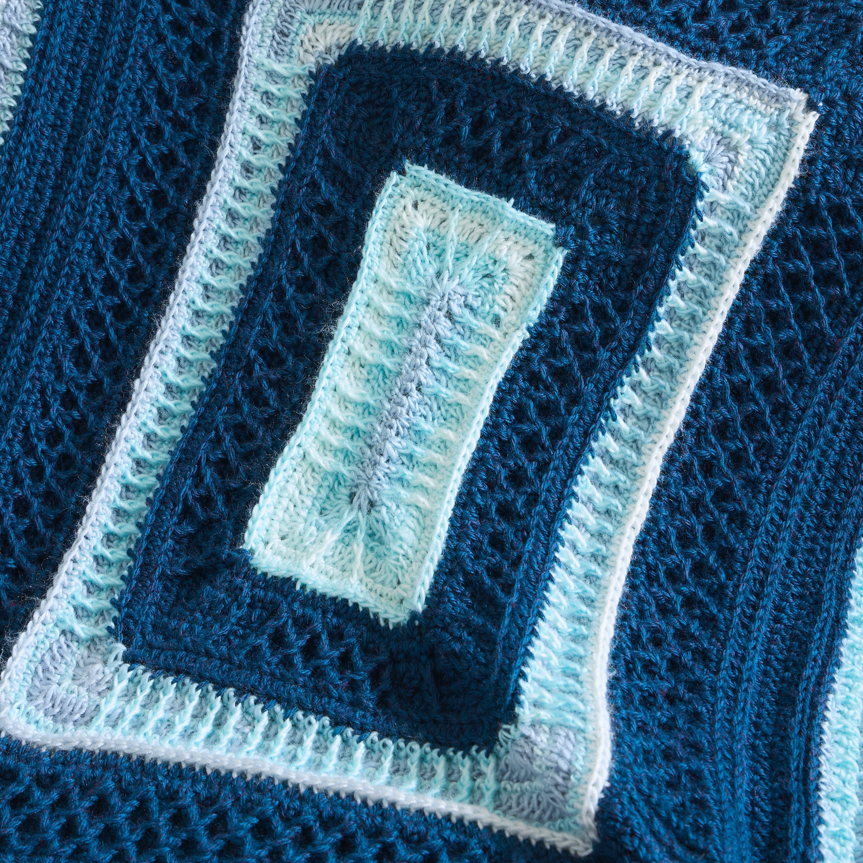 Diamond Lattice Crochet Throw