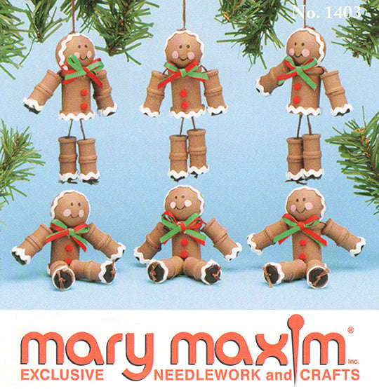 Gingerbread Spool Ornaments Pattern